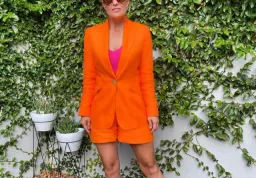 Country Road Orange Short Suit Size 8  for rent on The Volte - image 3