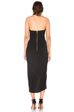 Shona Joy Knot Draped Dress Black Size 6 for rent on The Volte - image 3