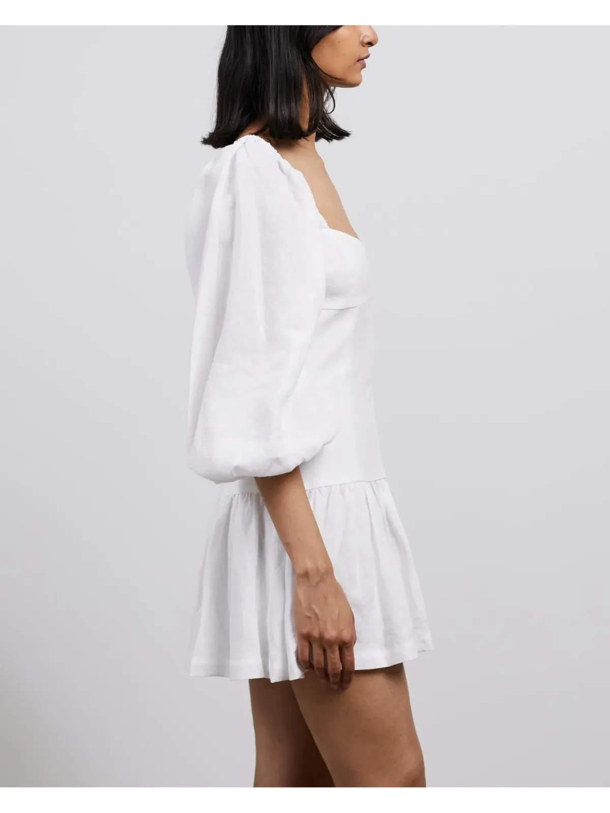 Bec & Bridge Henriette Mini Dress in White Size AU 6 - Image 3