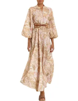 Zimmermann Andie Billow Long Dress Sepia Floral Size 1 / AU 10  for rent on The Volte - image 1