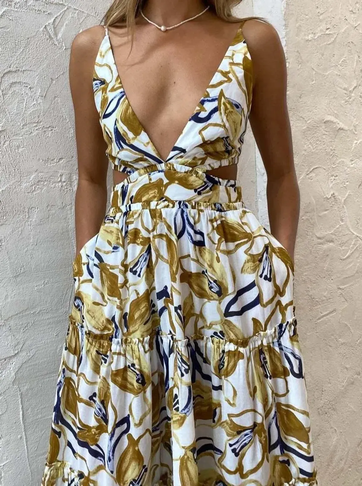 BEC & BRIDGE EUGENIE MAXI DRESS IN PRINT - SIZE 8 - Image 9