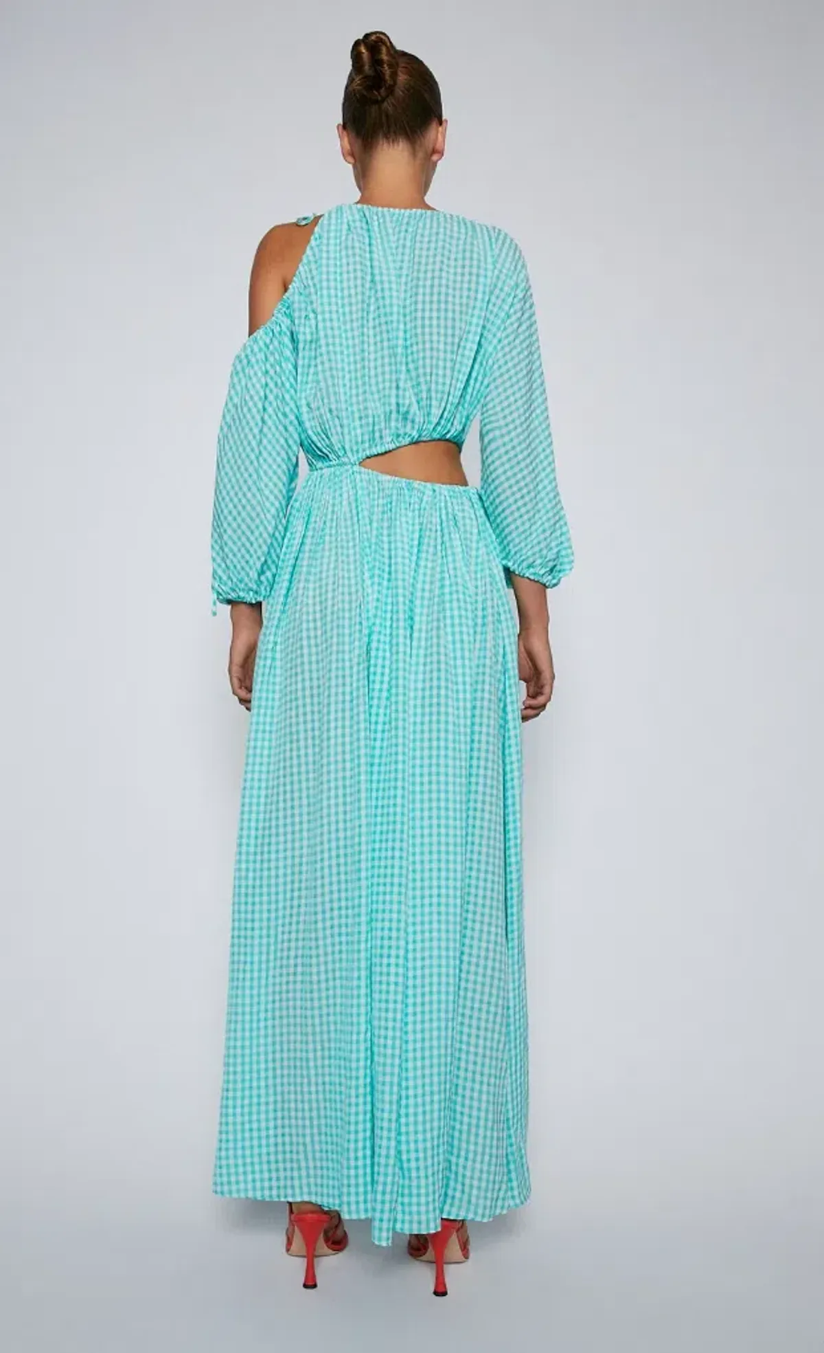 Scanlan Theodore Gingham Draw Cord Dress Mint Size 6 - Image 3