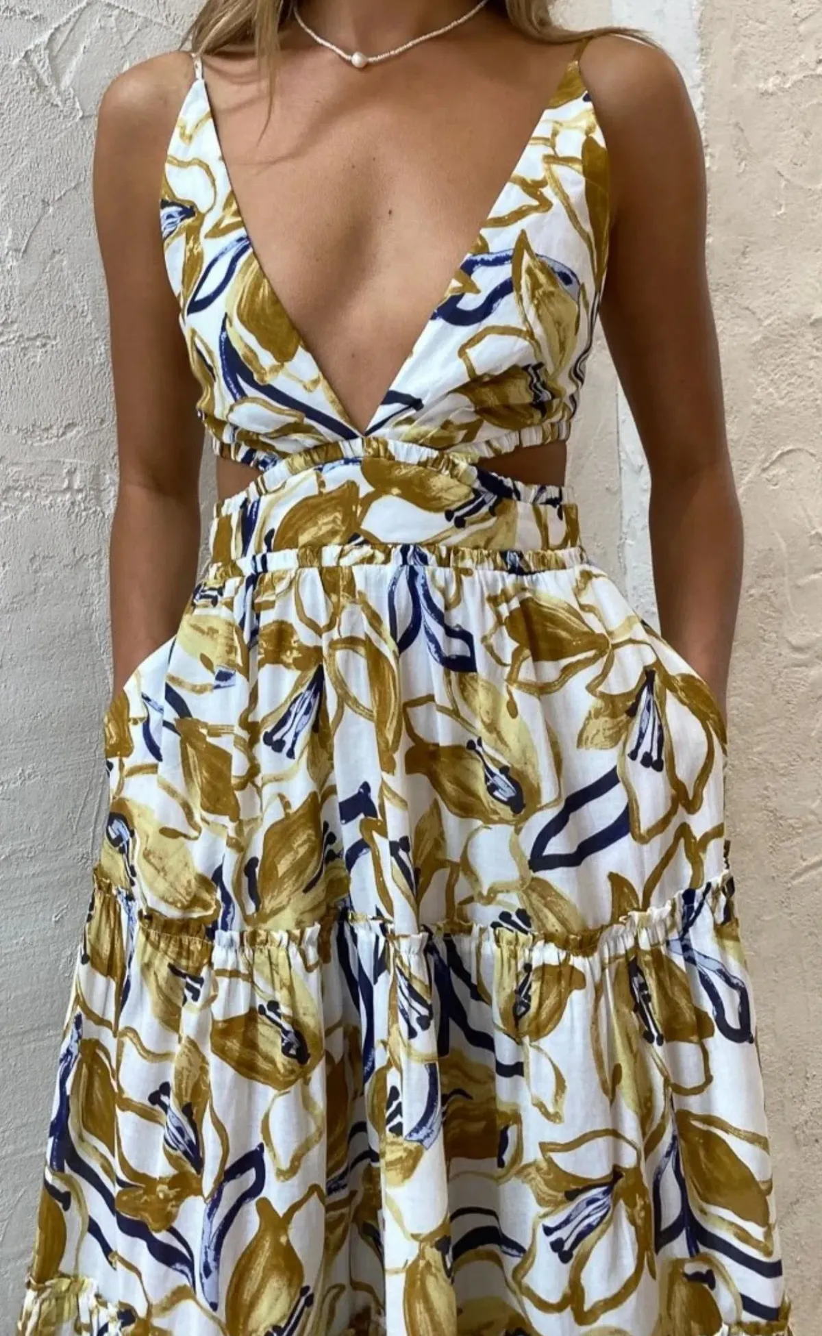 Bec & Bridge Eugenie Maxi Dress Print Size 8  - Image 2