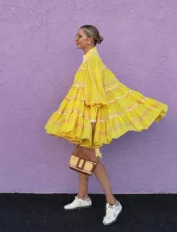 Aje Wilderness Smock Dress Print Size 6 for rent on The Volte - image 6