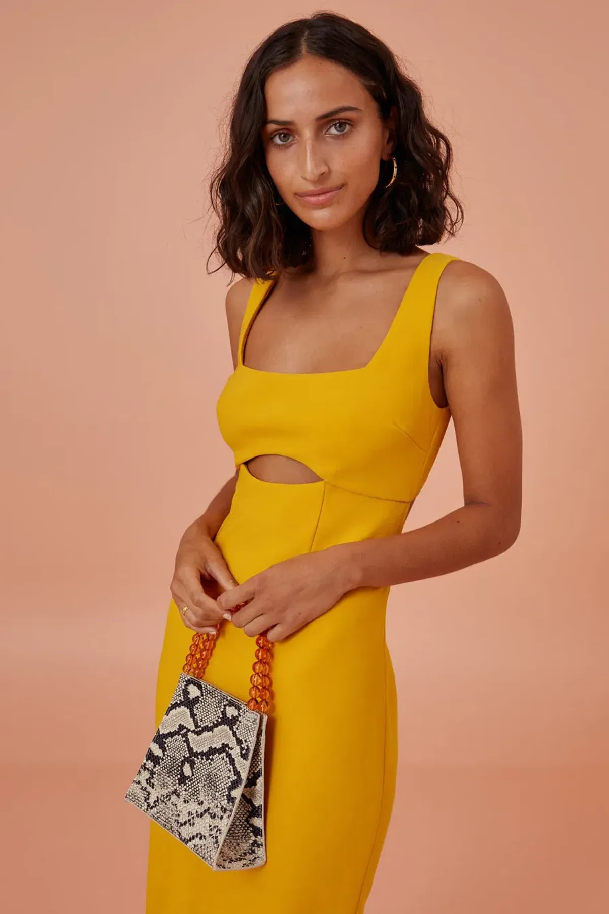 Finders Keepers Nadia Midi Dress Mango Size 8 - Image 4