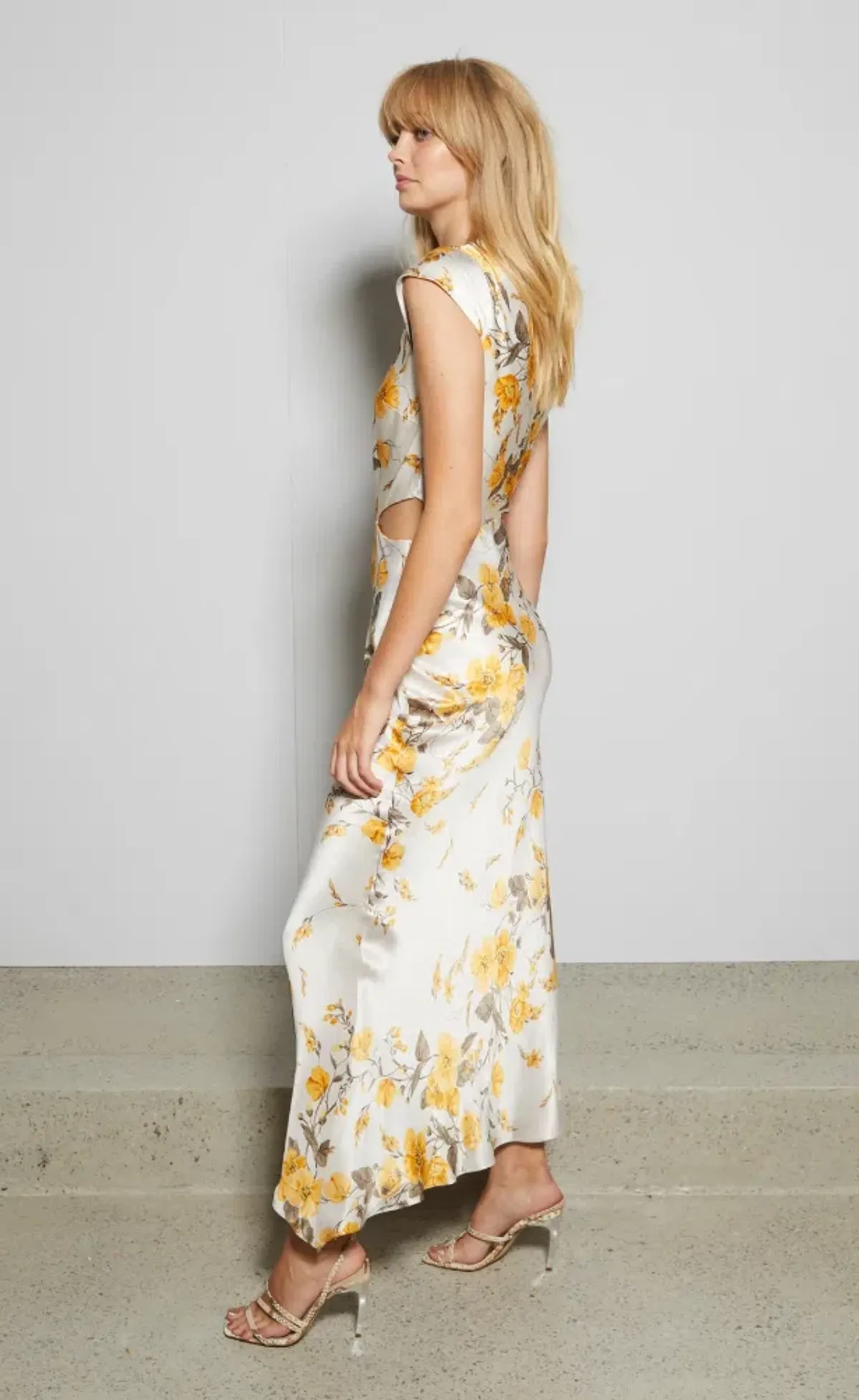 Bec and Bridge Matilde Asym Midi Dress Print Size 8 - Image 2