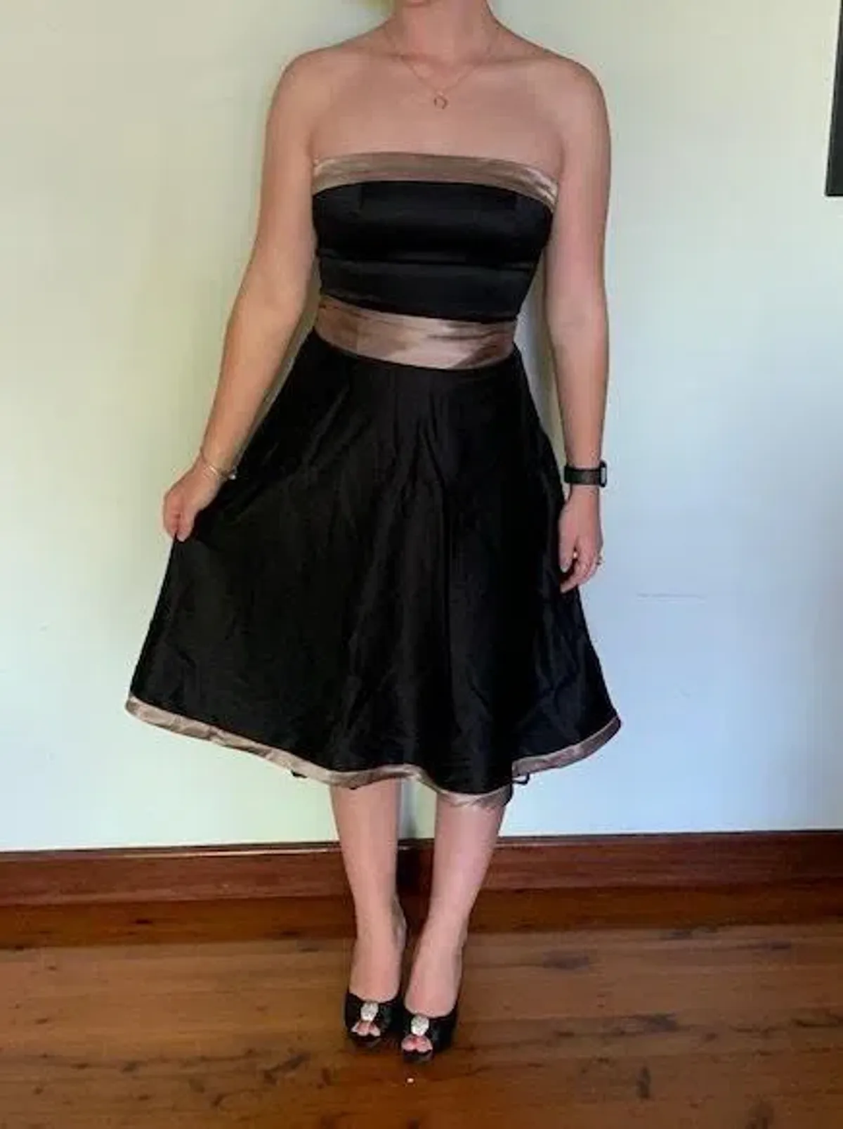 Pilgrim Cocktail Dress Black Size 8 - Image 1