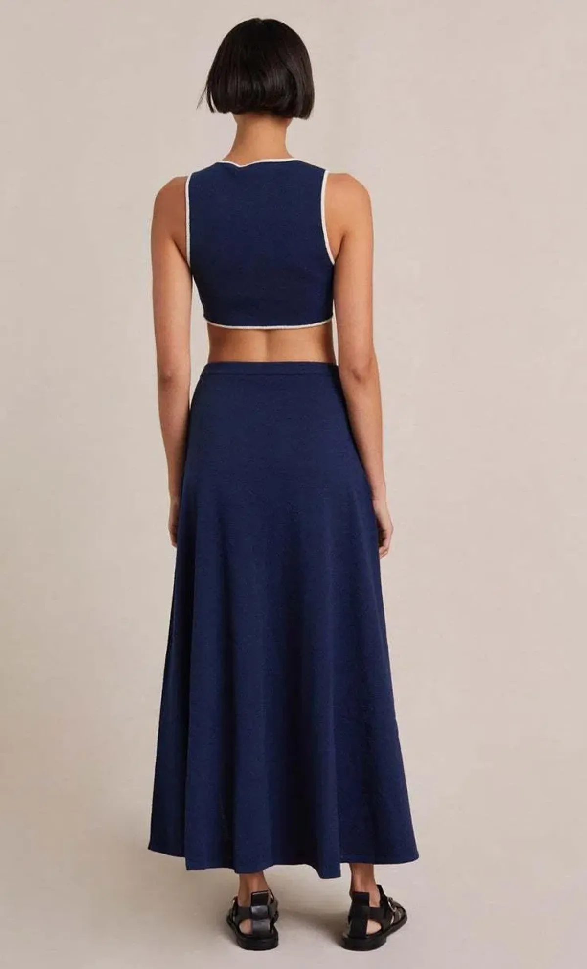 Bec & Bridge Enzo Knit Top & Skirt Set Blue Size 6 - Image 3