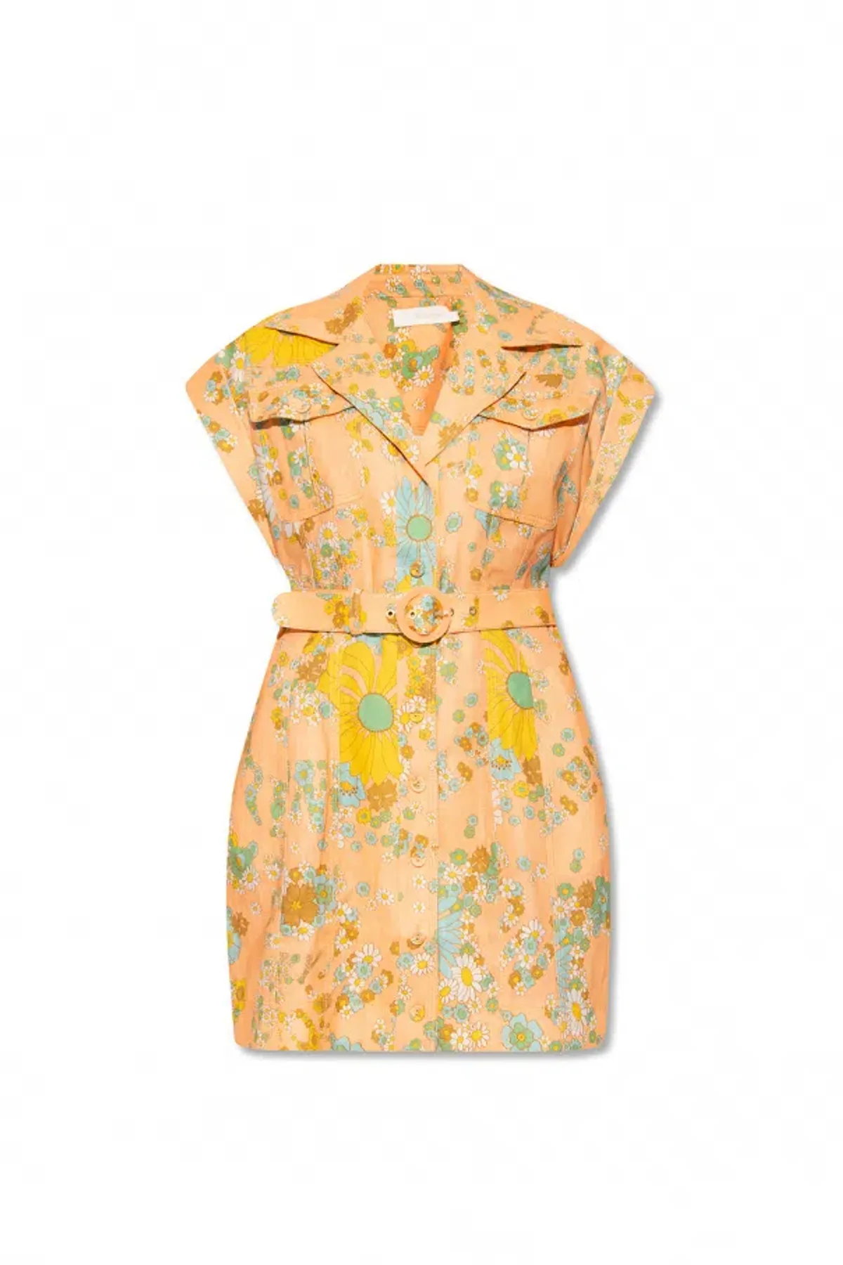 Zimmermann Lola Roll Cuff Mini Dress Print Size 12 - Image 6