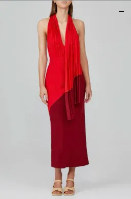Acler Flora Dress Red Size 8  for rent on The Volte - image 3