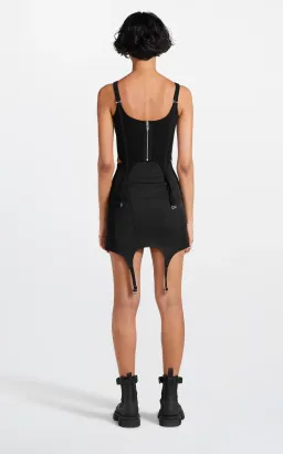 Dion Lee Rib Combat Corset Top Black Size 6 for rent on The Volte - image 3