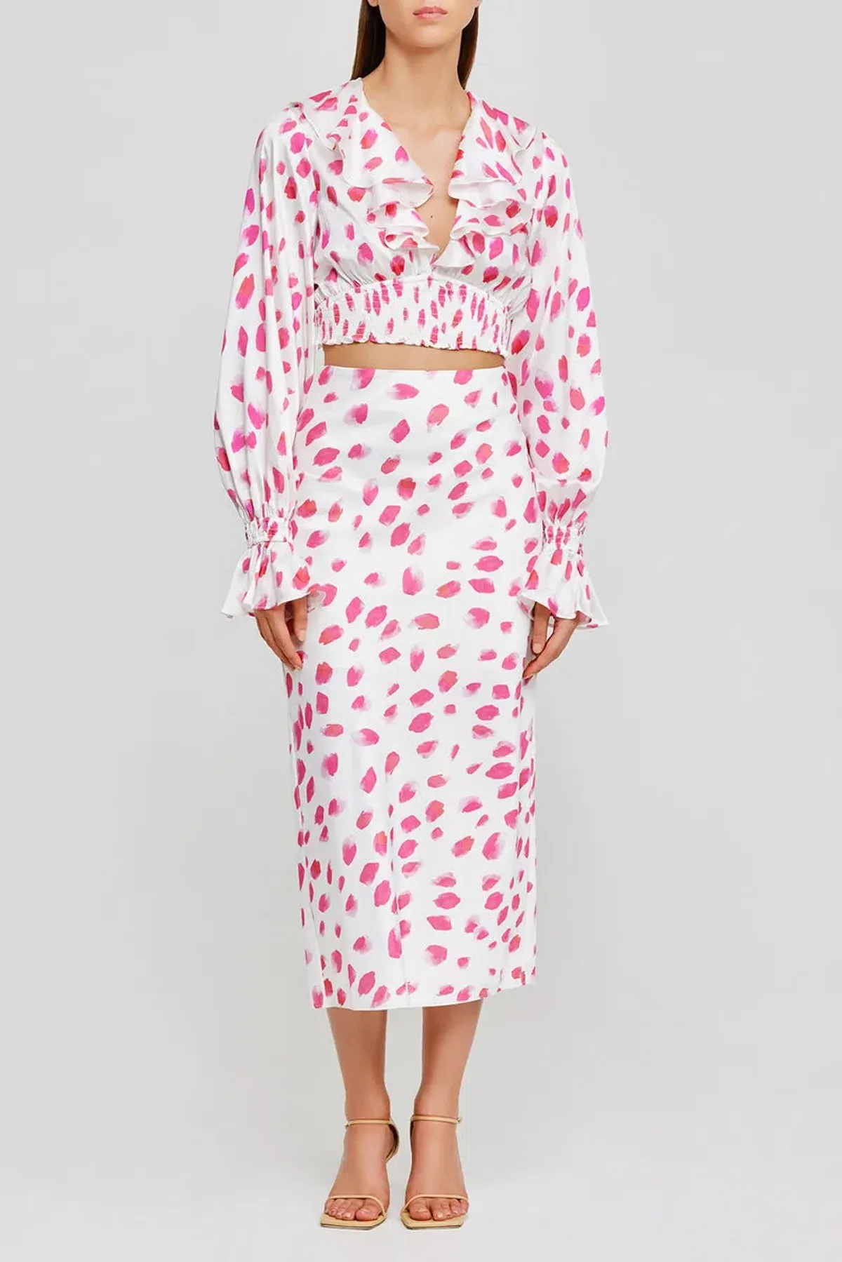 Significant Other Penny Skirt and Coco Top Set in Rose Petal Print Size 6 - Image 1