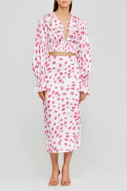 Significant Other Penny Skirt and Coco Top Set in Rose Petal Print Size 6 for rent on The Volte - image 1