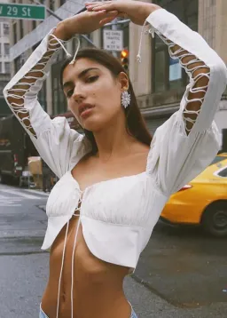 Orseund Iris Princess Top White Size 10 for rent on The Volte - image 7