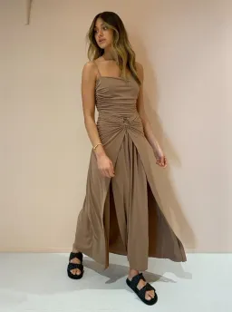 Bec & Bridge Vixen Maxi Dress in Sepia Brown Size 8 for rent on The Volte - image 5