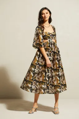 Kinga Csilla Rec Club Marble Lizzie Dress Print Size 6 for rent on The Volte - image 1