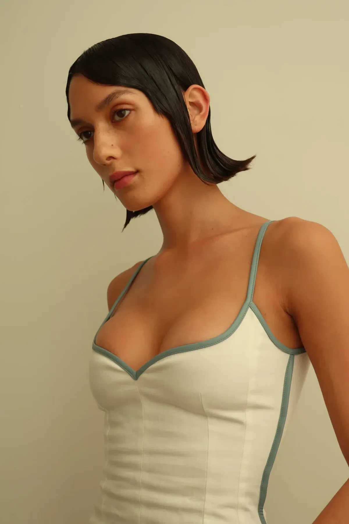 Paris Georgia Heart Singlet Tank Top White Size 8 - Image 1