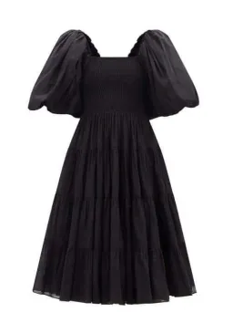 Aje Cherished Midi Dress Black Size 10 for rent on The Volte - image 2