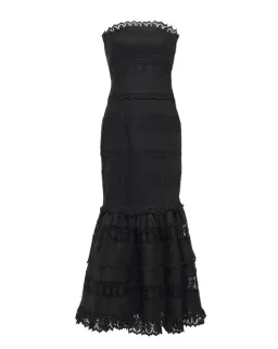 Zimmermann Black Strapless Wayfarer Panelled Dress Size 3 for rent on The Volte - image 4