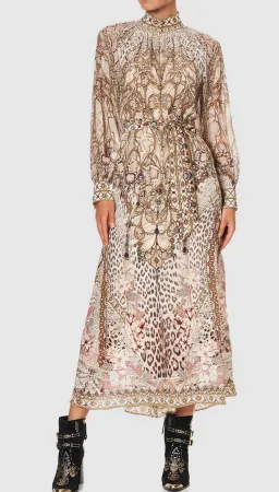Camilla All is Nouveau Raglan Sleeve Midi Shirt Dress Print Size L for rent on The Volte - image 2