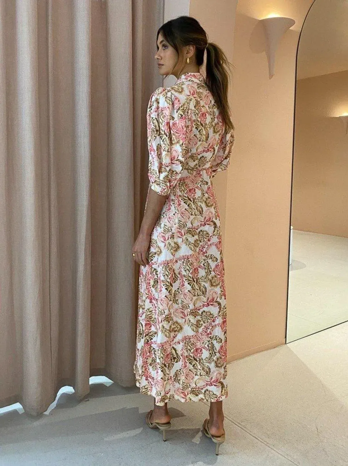 Significant Other Deanna Maxi Dress Print Size 6 - Image 3