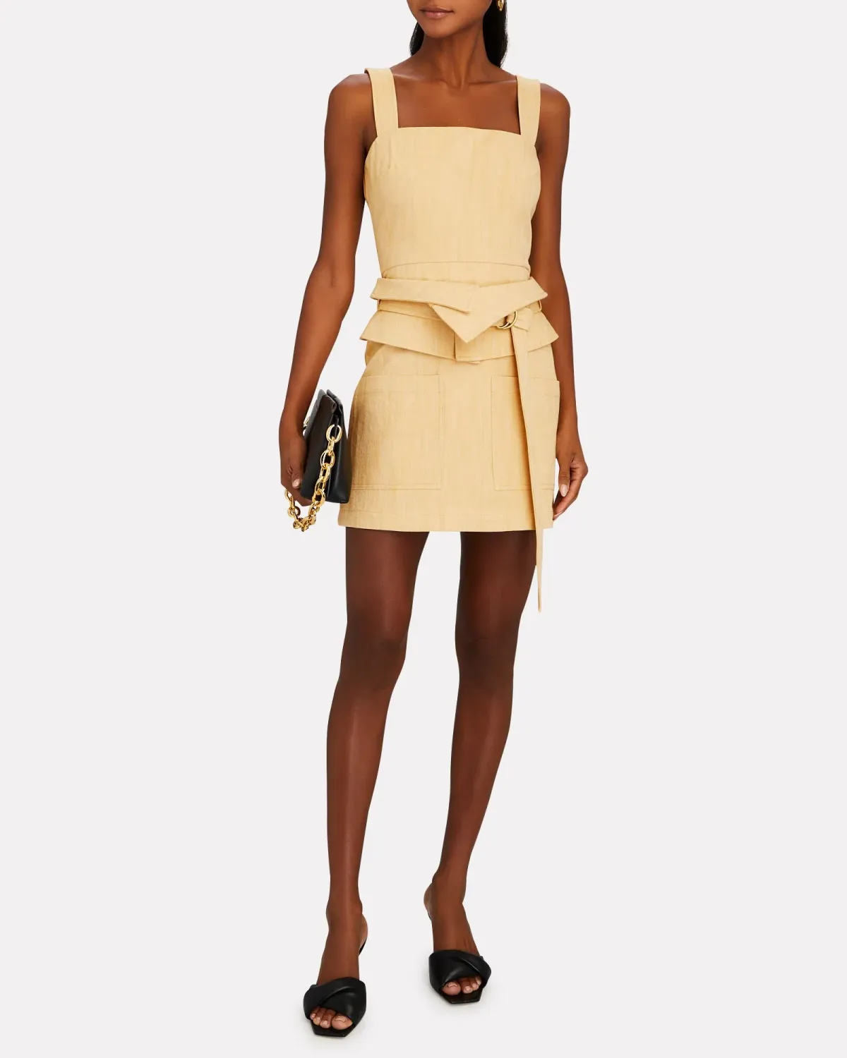 Alexis Eve Dress Yellow Denim Size 6 - Image 5