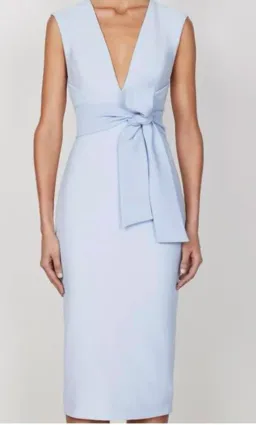 Shona Joy Lucy Plunged Midi Dress Blue Size 8 for rent on The Volte - image 3