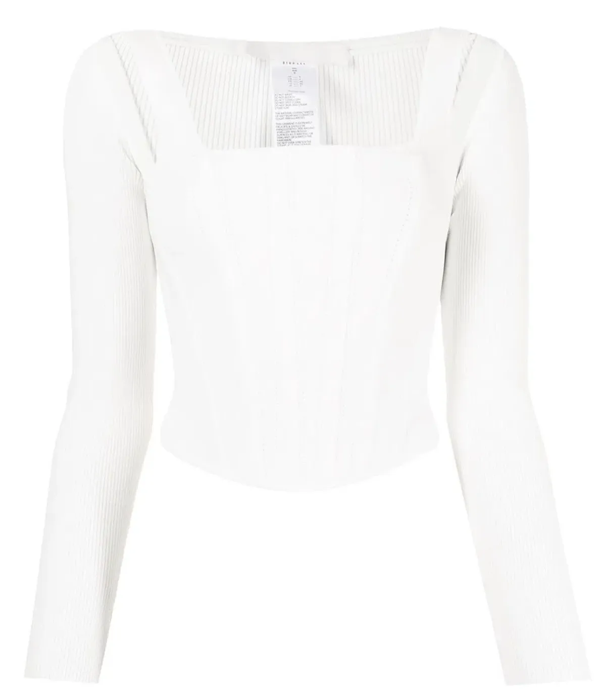 Dion Lee Pointelle Corset Top White Size 6 - Image 5