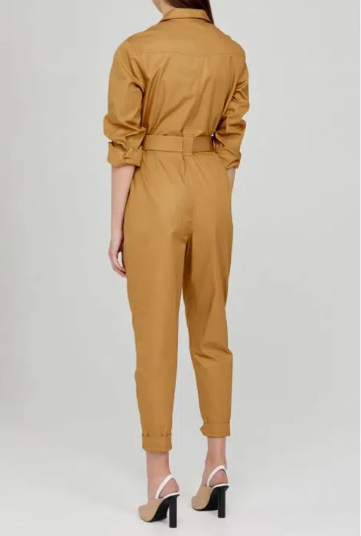 Acler Battan Boiler Jumpsuit Brown Size 6 - Image 2