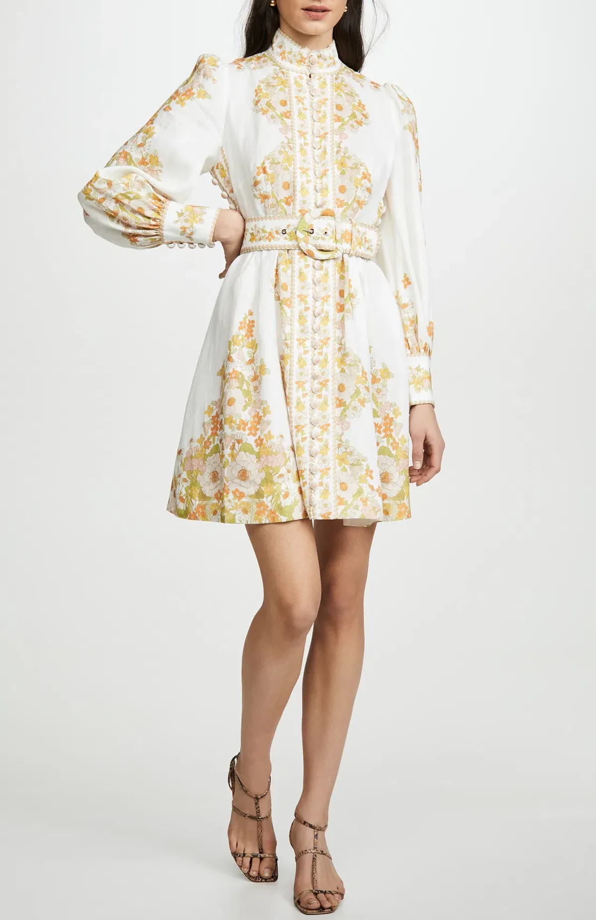 Zimmermann Super Eight Tubular Mini Dress Print Size 8 - Image 1