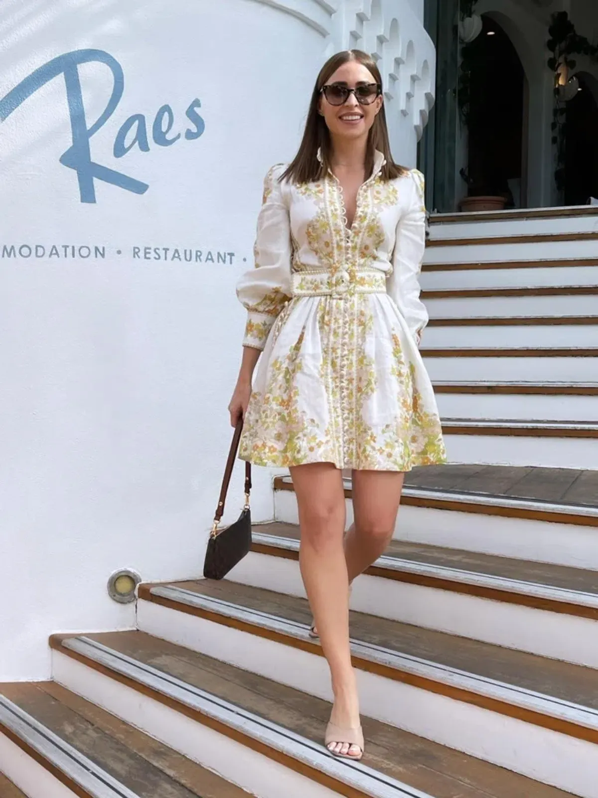 Zimmermann Super Eight Tubular Mini Dress Print Size 8 - Image 3