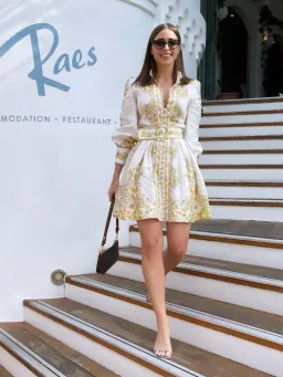 Zimmermann Super Eight Tubular Mini Dress Print Size 8 for rent on The Volte - image 3