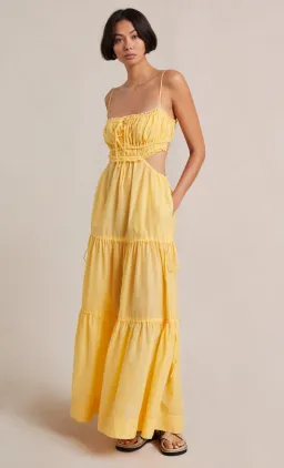 Bec & Bridge Alexandra Tie Maxi Dress Yellow Size 8 for rent on The Volte - image 5
