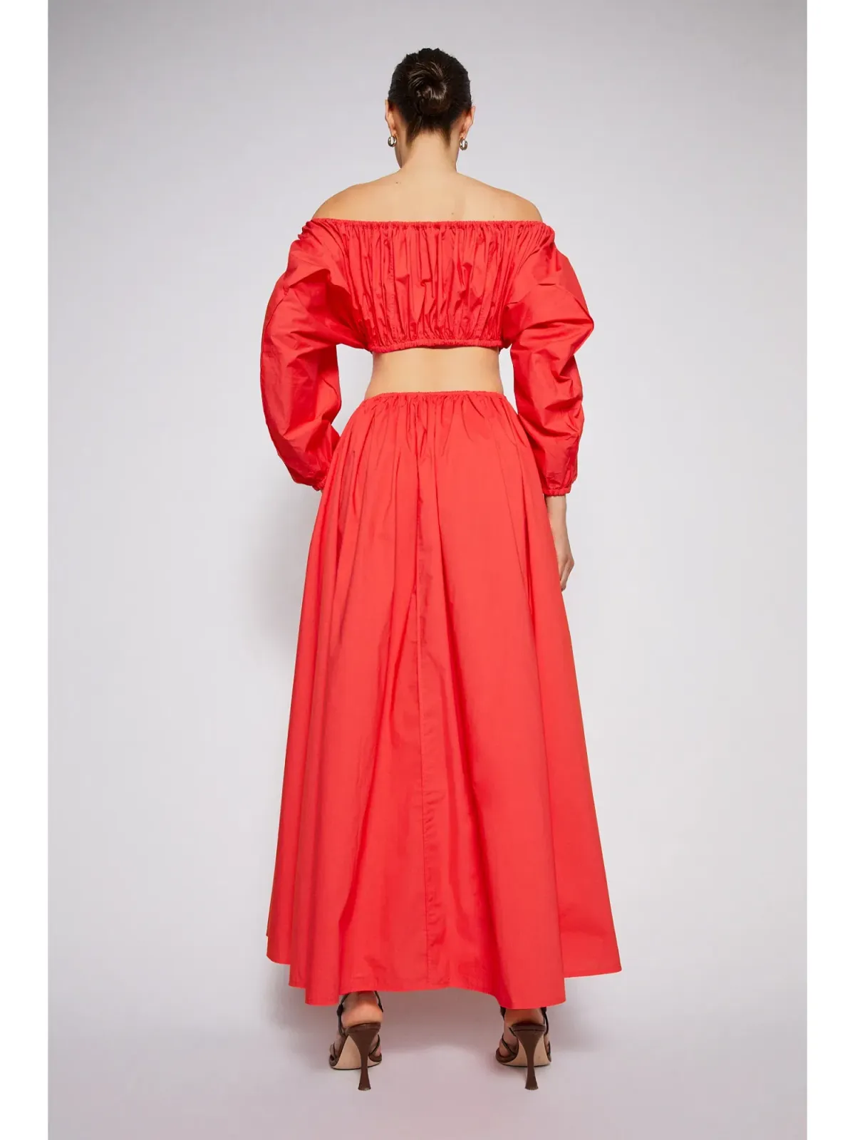 Scanlan Theodore Parachute Cotton Gather Dress Poppy Size AU 10 - Image 4