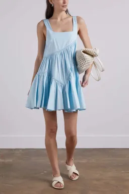 Aje Casabianca Sleeveless Braided Dress Blue Size 4 for rent on The Volte - image 1