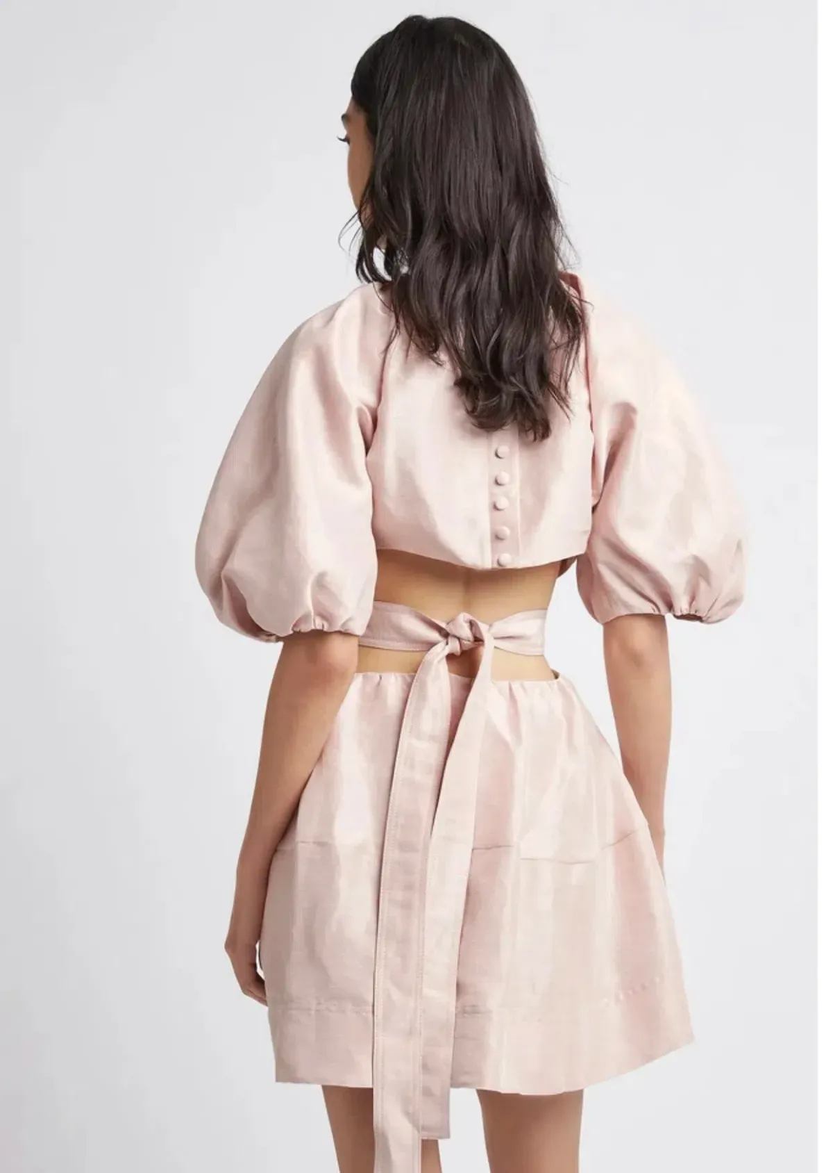 Aje Psychedelia Cut Out Mini Dress Pink Size 16 - Image 3