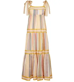 Zimmermann Mae Striped Cotton Maxi Dress Print Size 6 for rent on The Volte - image 4