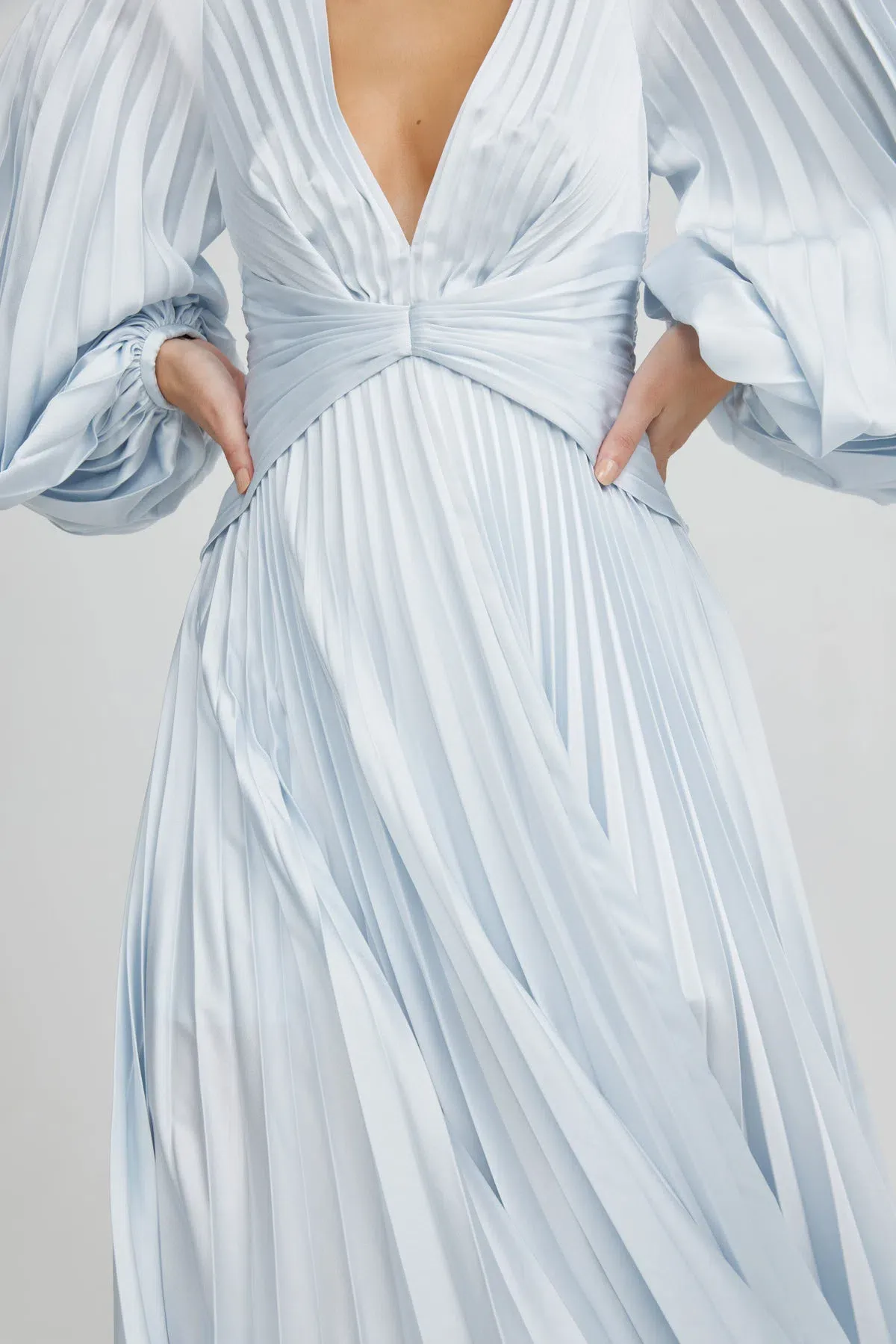 Acler - Palms Dress Sky Blue - Size 8 - Image 2