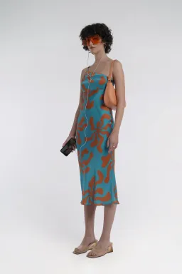 Arthur Bias Ring Dress Hawaii Print Size 8 for rent on The Volte - image 2