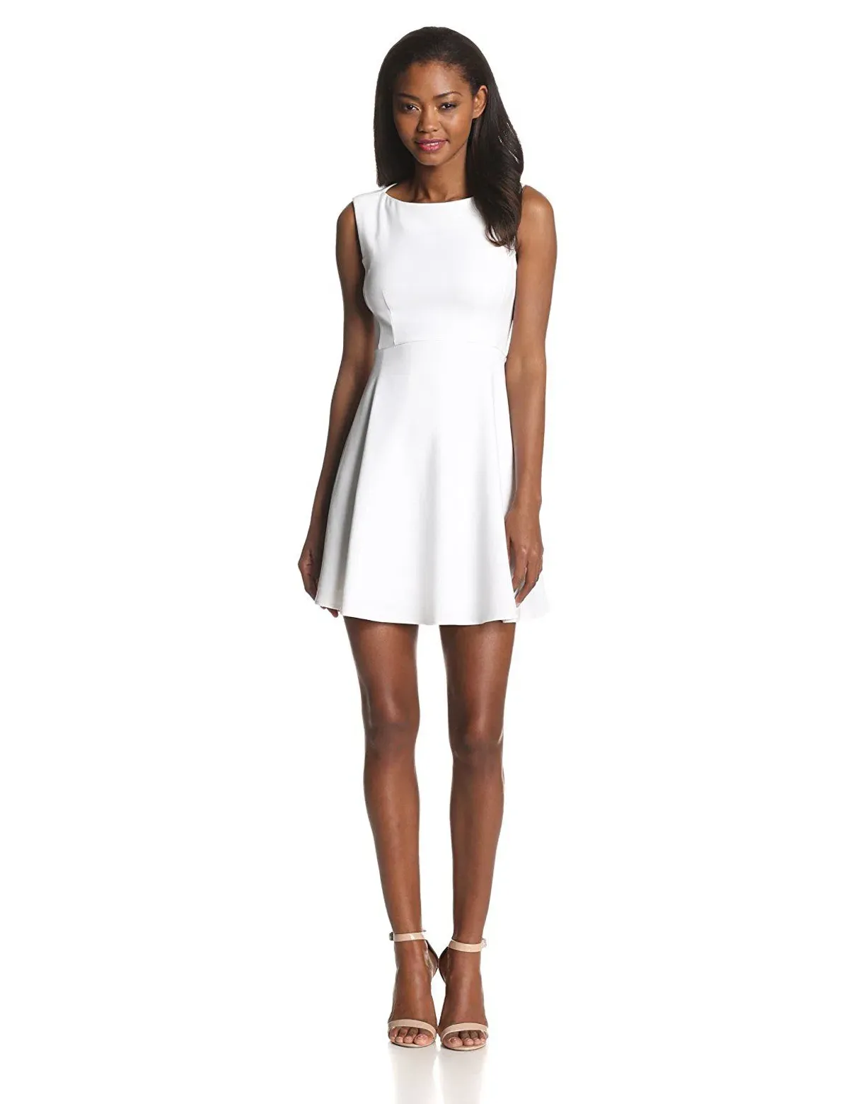 French Connection Feather Ruth Classic Dress White Size 8 - Image 1