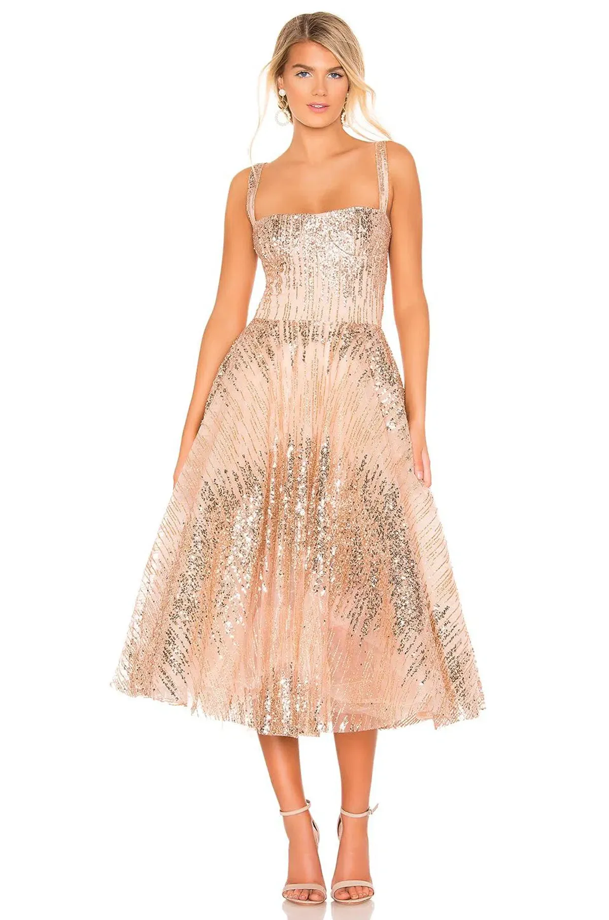 Bronx and Banco Mademoiselle Dress Nude Size 8 - Image 1