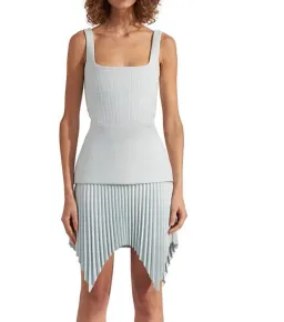 Dion Lee Truss Pleat Mini Dress Seafoam Size 10 for rent on The Volte - image 2