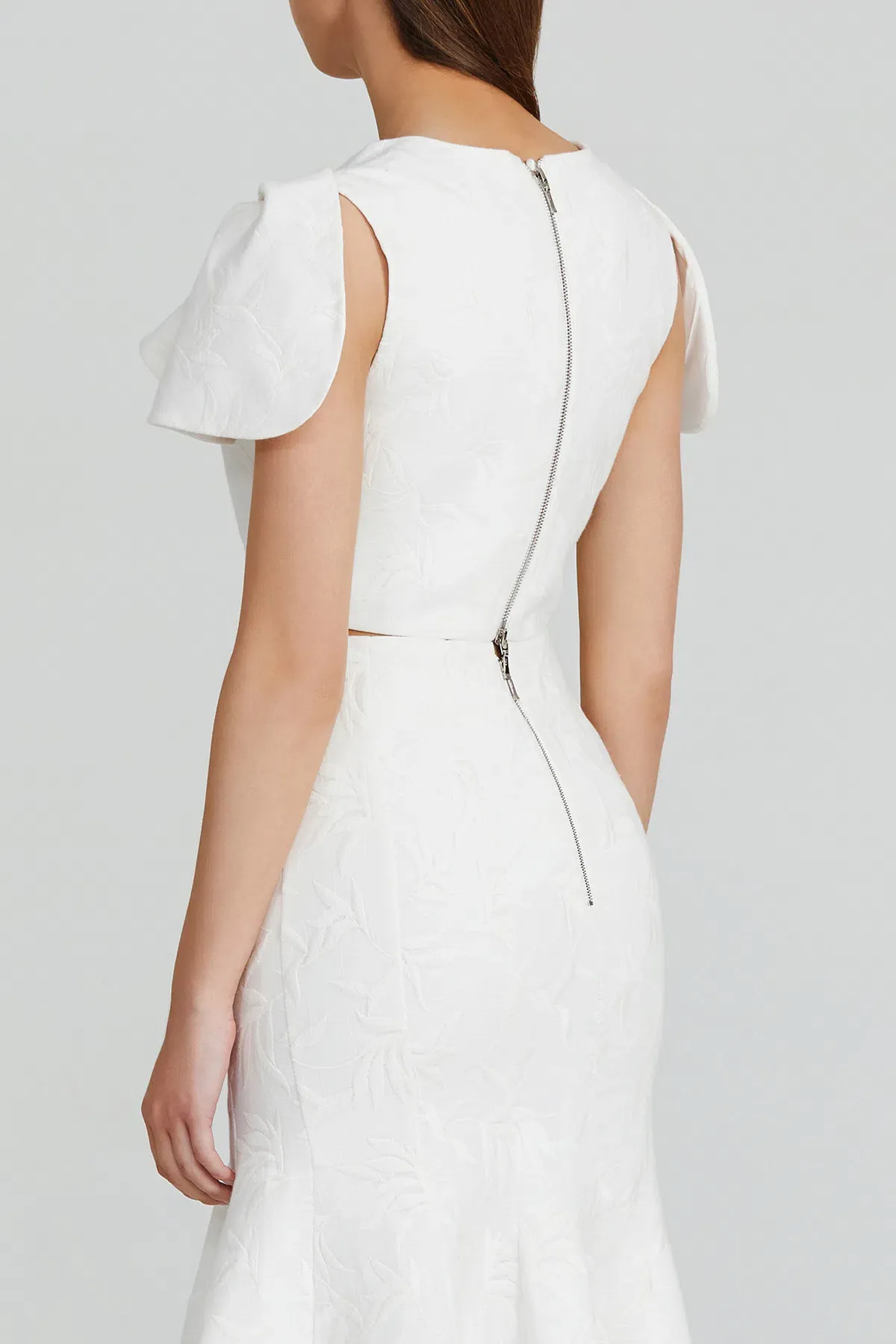 Acler Beverley Crop Top White Size 6 - Image 3