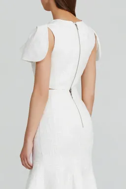 Acler Beverley Crop Top White Size 8 for rent on The Volte - image 3