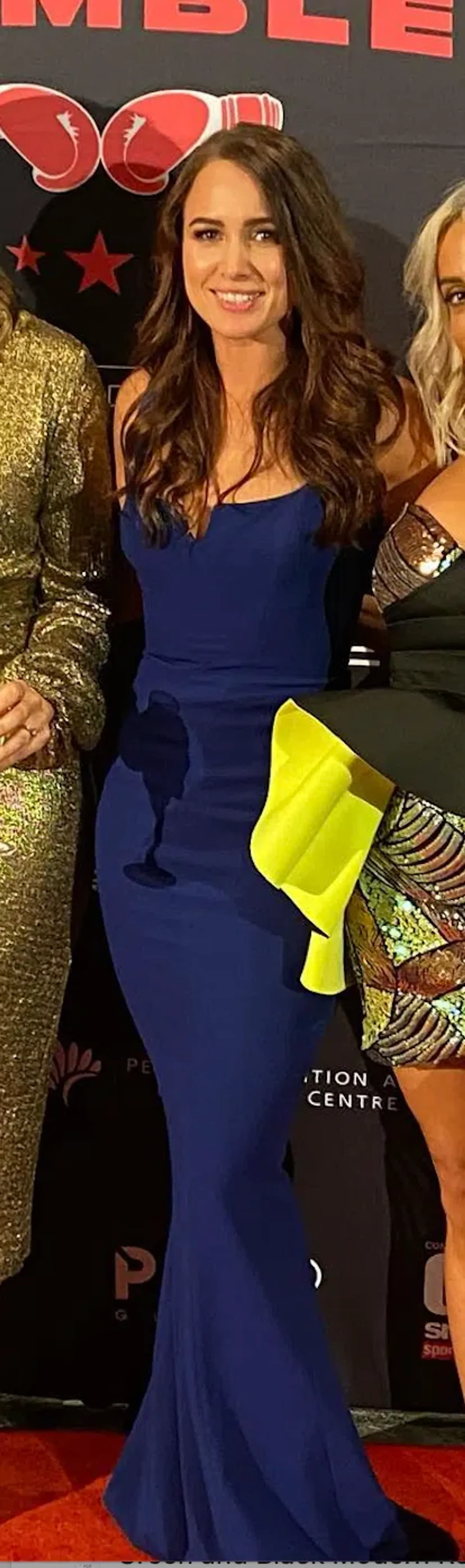 Rachel Gilbert Anneke Gown Blue Size 8 - Image 3