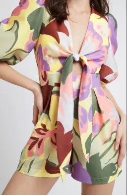 Sheike Valentina Playsuit Print Size 10 for rent on The Volte - image 3