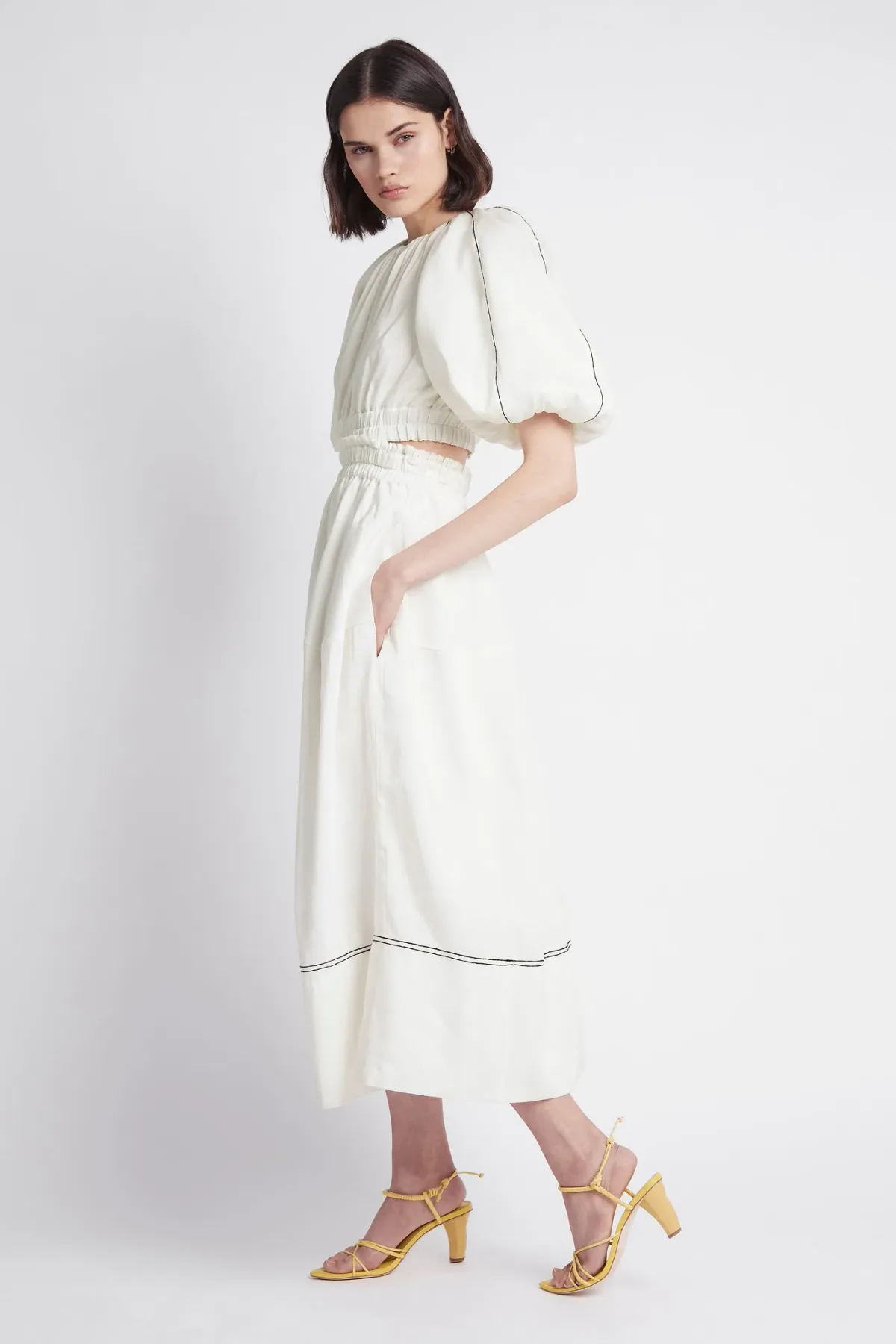 Aje Euphoria Cutout Dress White Size 8 - Image 3