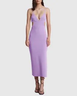 Bec & Bridge Ella Midi Dress Purple Size 10 for rent on The Volte - image 1