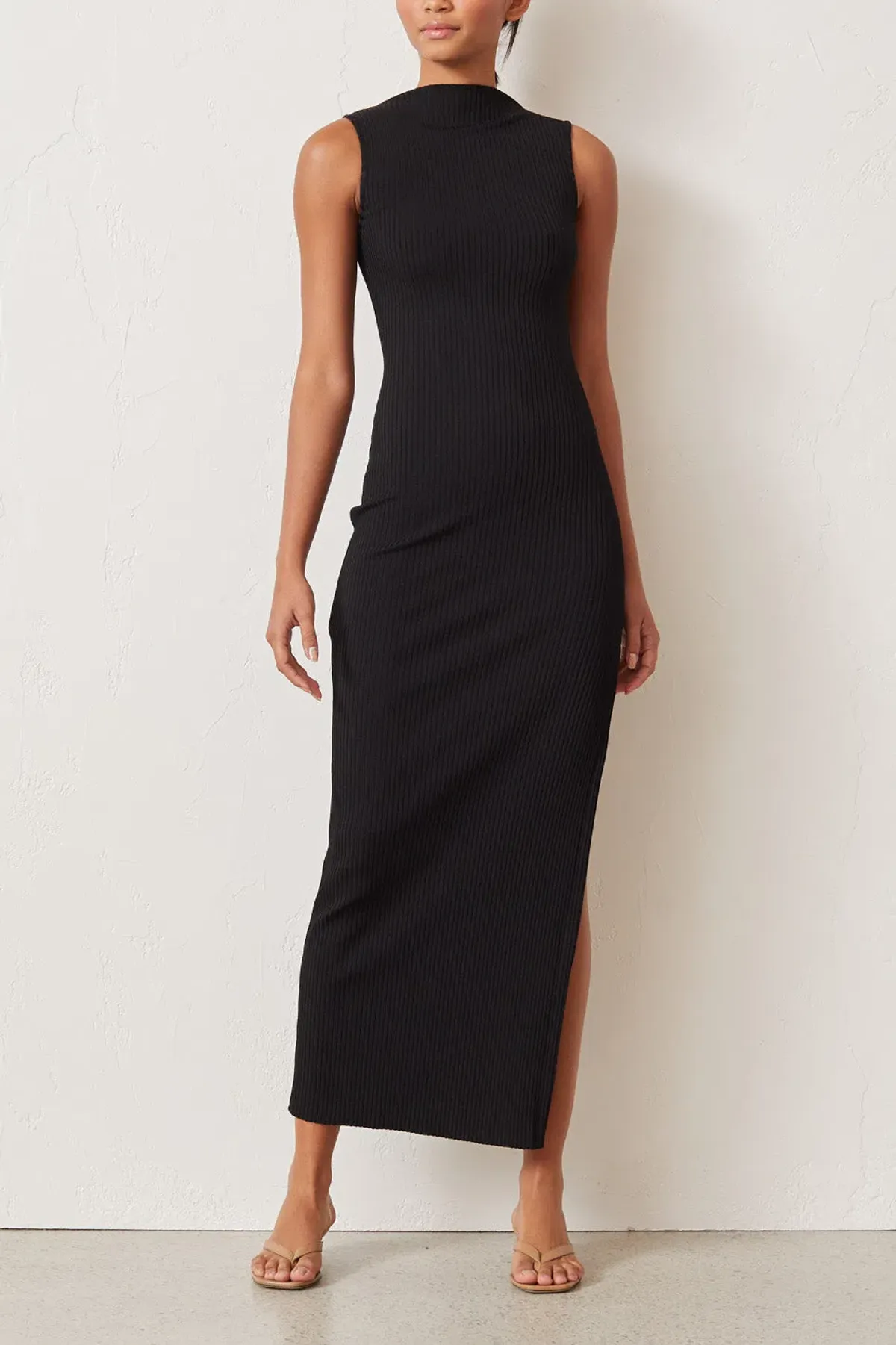 Bec and Bridge Noir Et Blanc Midi Dress Black Size 12 - Image 1