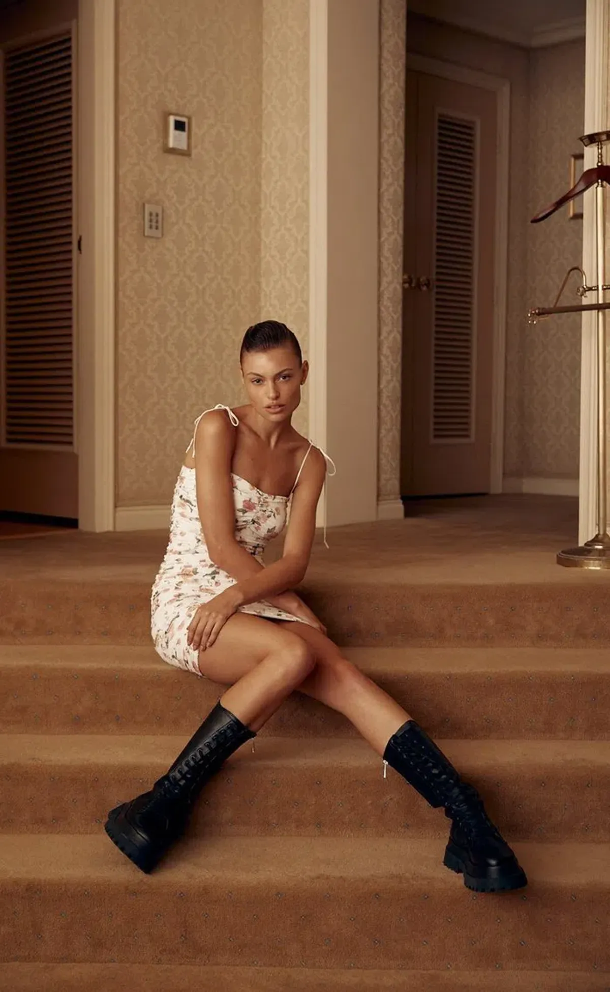 Bec & Bridge Isla Sleeveless Mini Dress Print Size 12 - Image 4